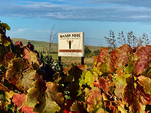 Maison Noire Boutique Vineyard signage